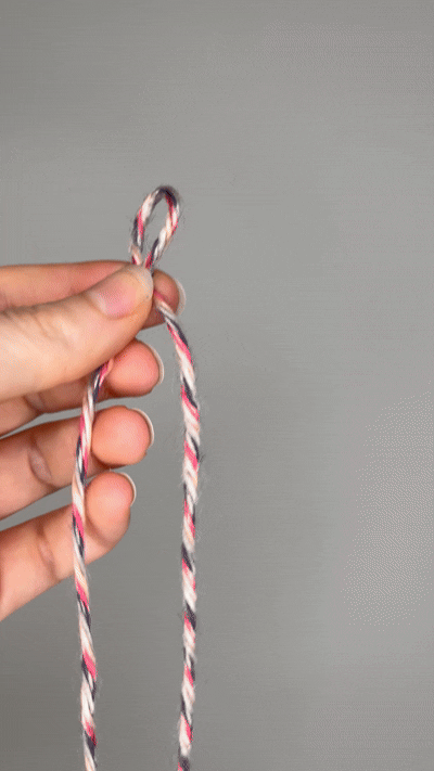Luftmaschenkette häkeln – Beispiel