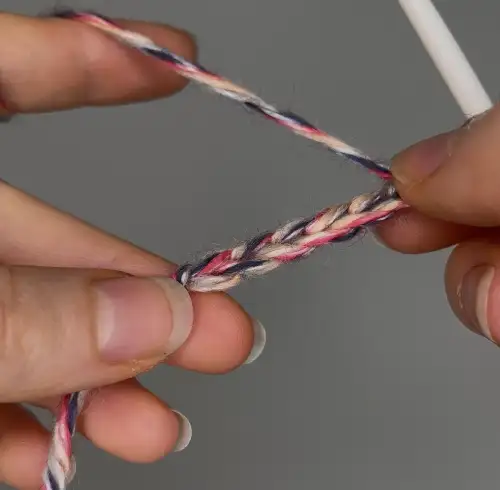 Luftmaschenkette häkeln – Beispiel